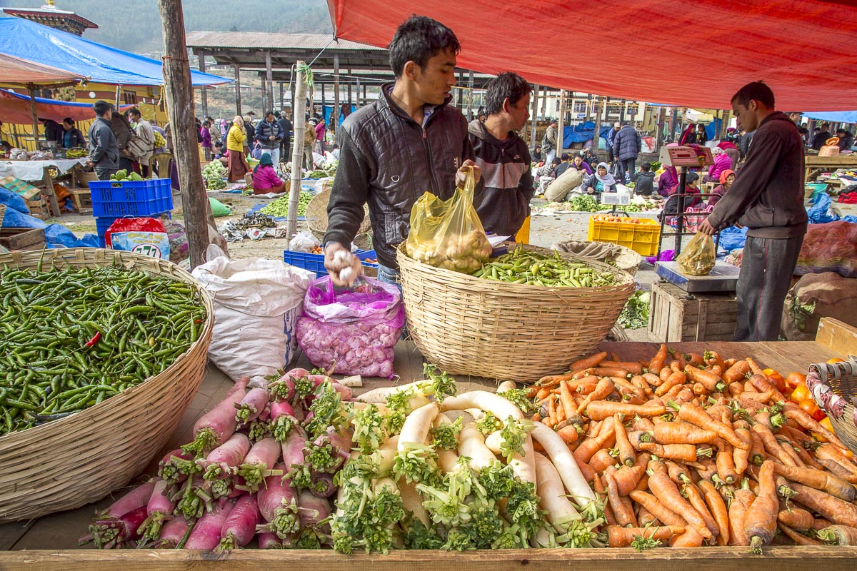 Bhutan - Paro Market - November 16, 2014