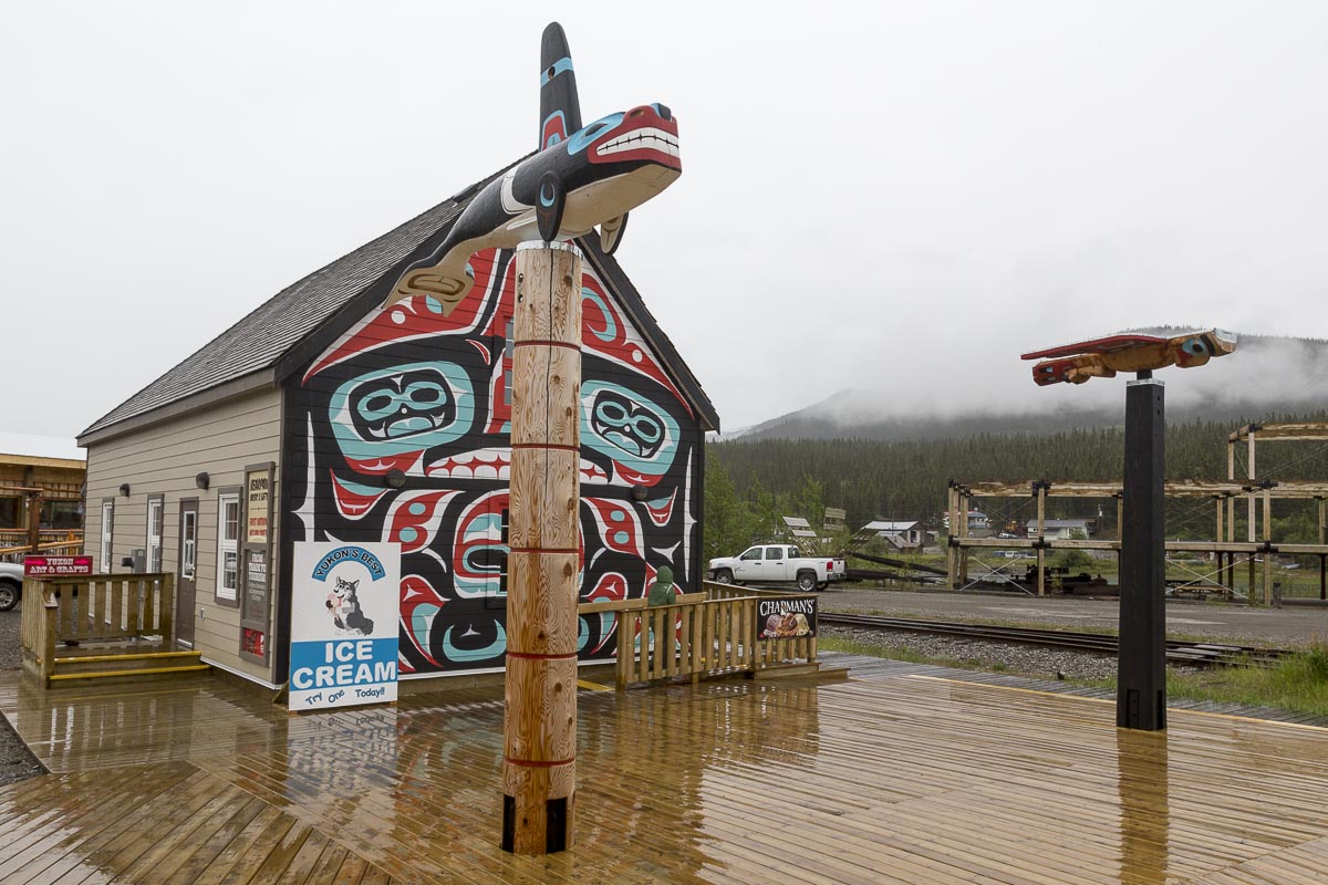 Yukon - Carcross, Cabin Painted By Keith Wolfe Smarch - June 24, 2014