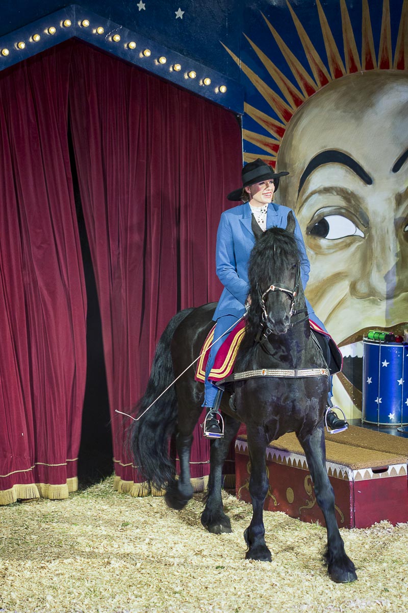 Giffords Circus - Moonsongs, Circus Owner Nell Gifford On Horse, Chiswick House - June 18, 2015