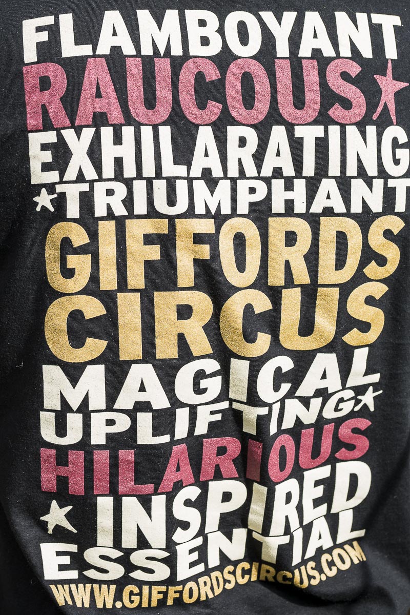 Giffords Circus - Moonsongs, Circus Tee-Shirt, Chiswick House - June 18, 2015
