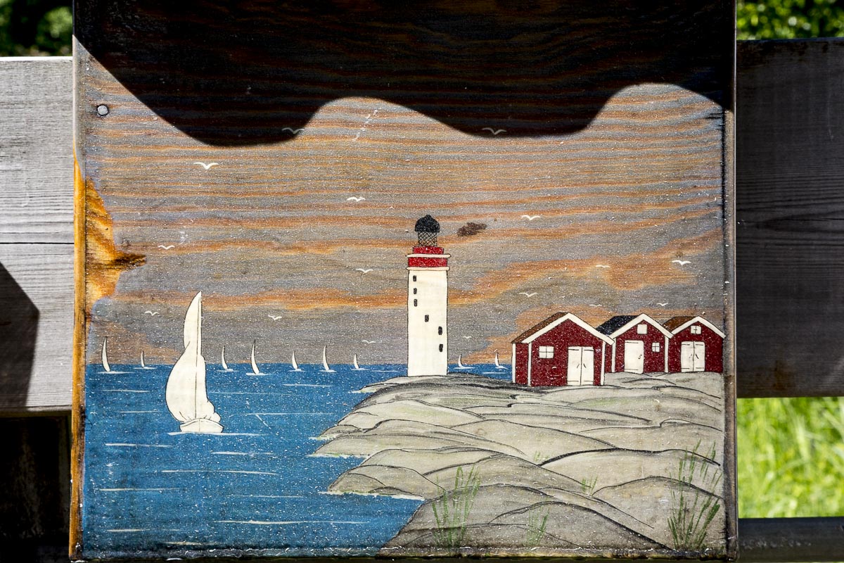 West Sweden - Koster South, Painted Mailbox - June 10, 2013