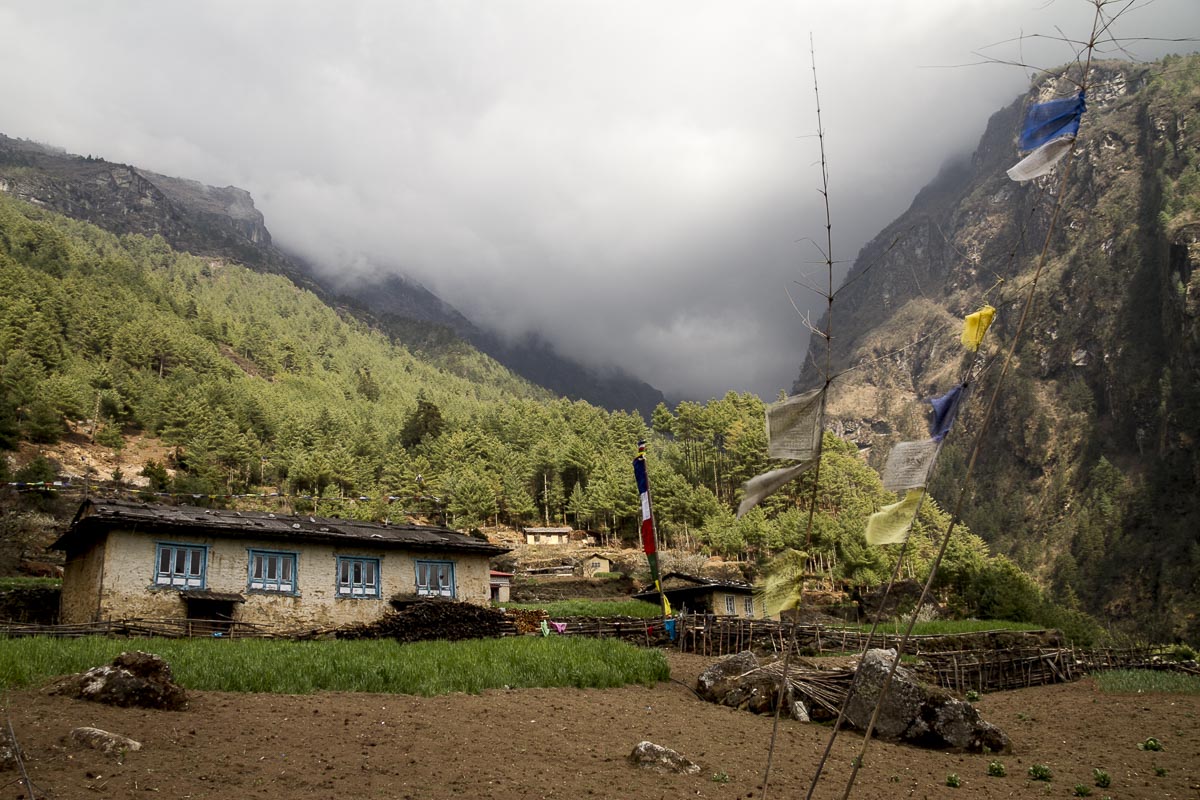 Nepal Everest - Monjo, Small Farmstead - April 16, 2011