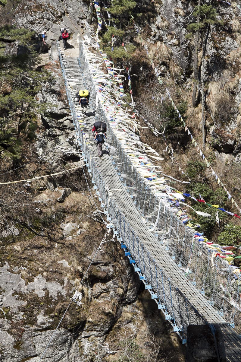 Nepal Everest - Monjo To Namche Bazar, Suspension Bridge - April 17, 2011