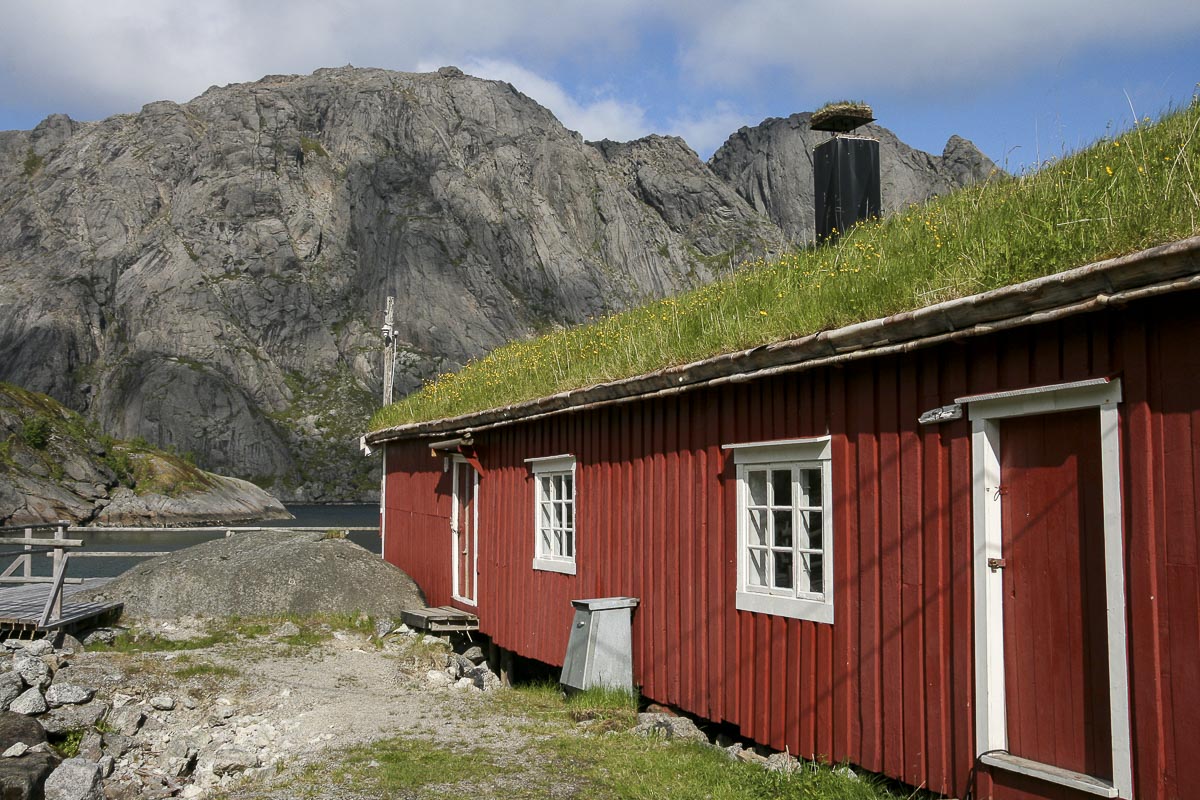 Lofoten Norway - Nutsfjord Turf Roof - June 11, 2008