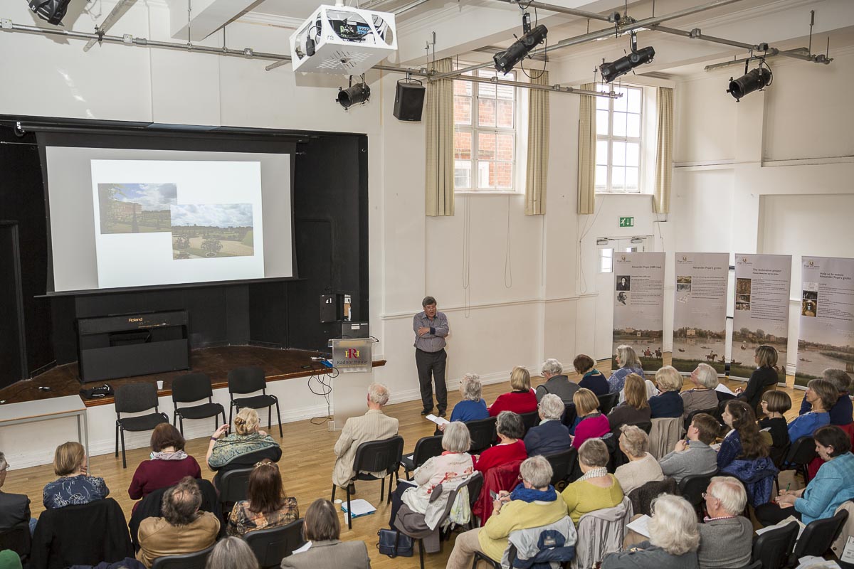 Giles Abbott at Pope’s Grotto - Radnor House School, Pope Symposium, Brian Dix - May 21, 2016