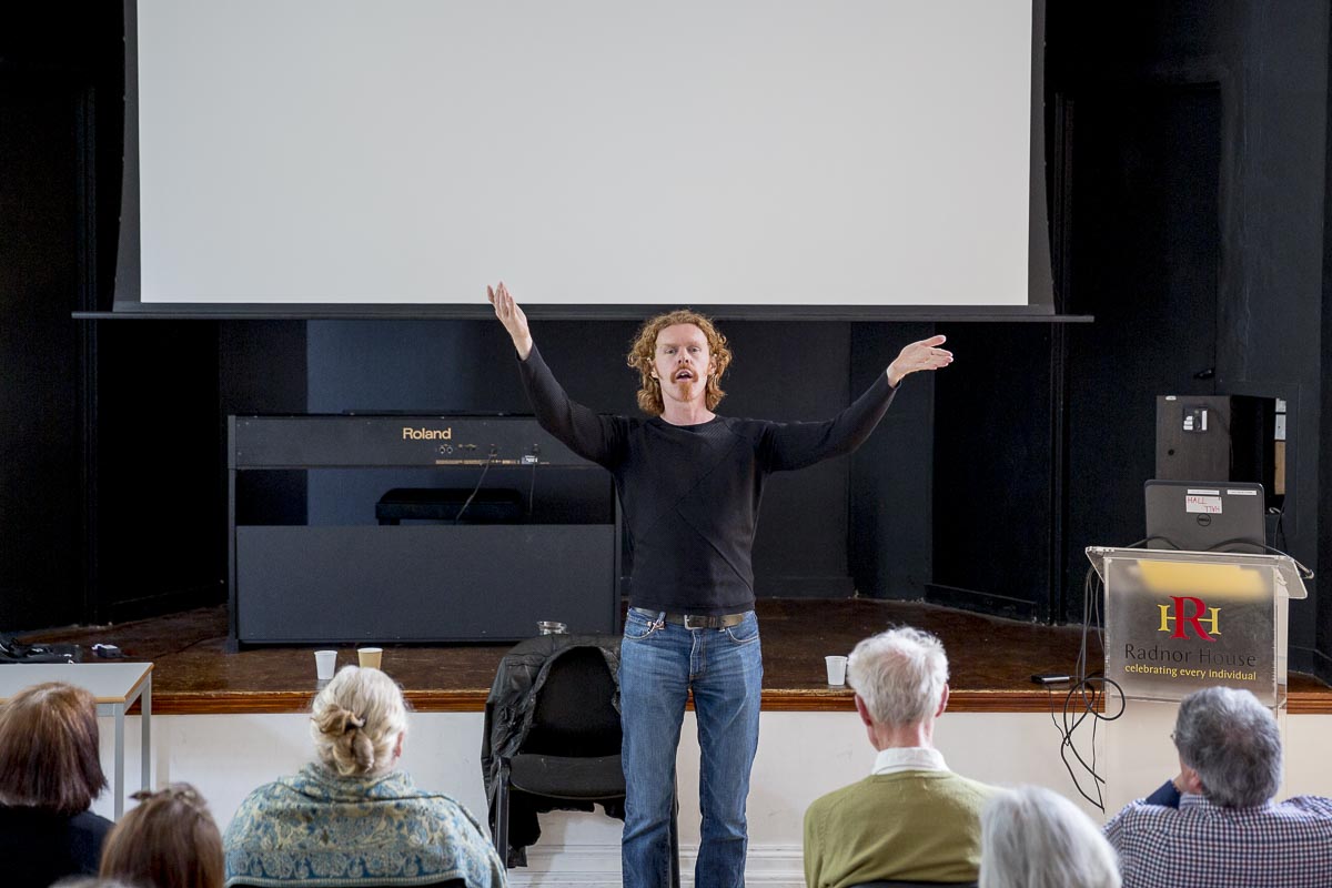 Giles Abbott at Pope’s Grotto - Radnor House School, Pope Symposium, Giles Abbott - May 21, 2016