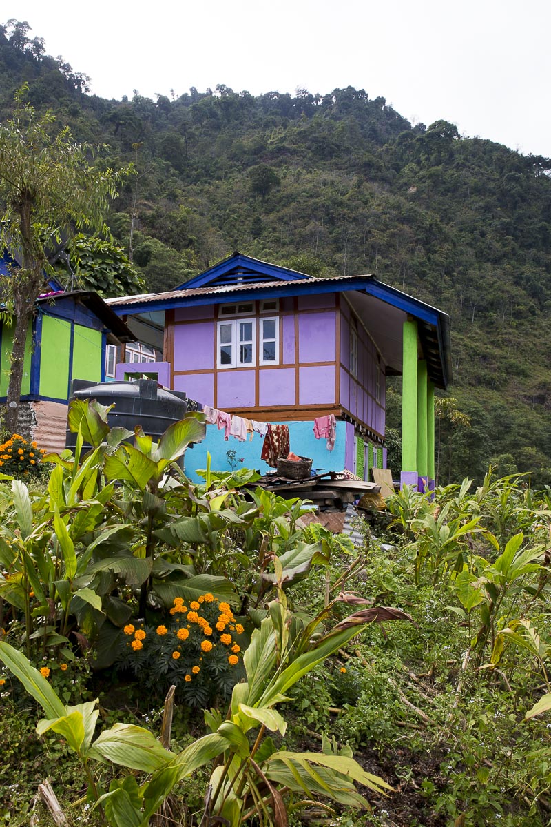 Sikkim - Rinchenpong, Typical House - November 25, 2015