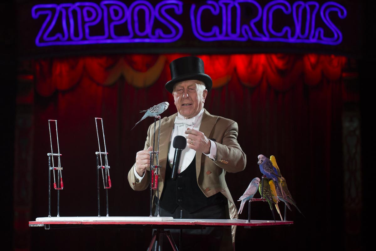 Zippos Circus - Circus Performer, Norman Barrett, Twickenham Green - September 7, 2015