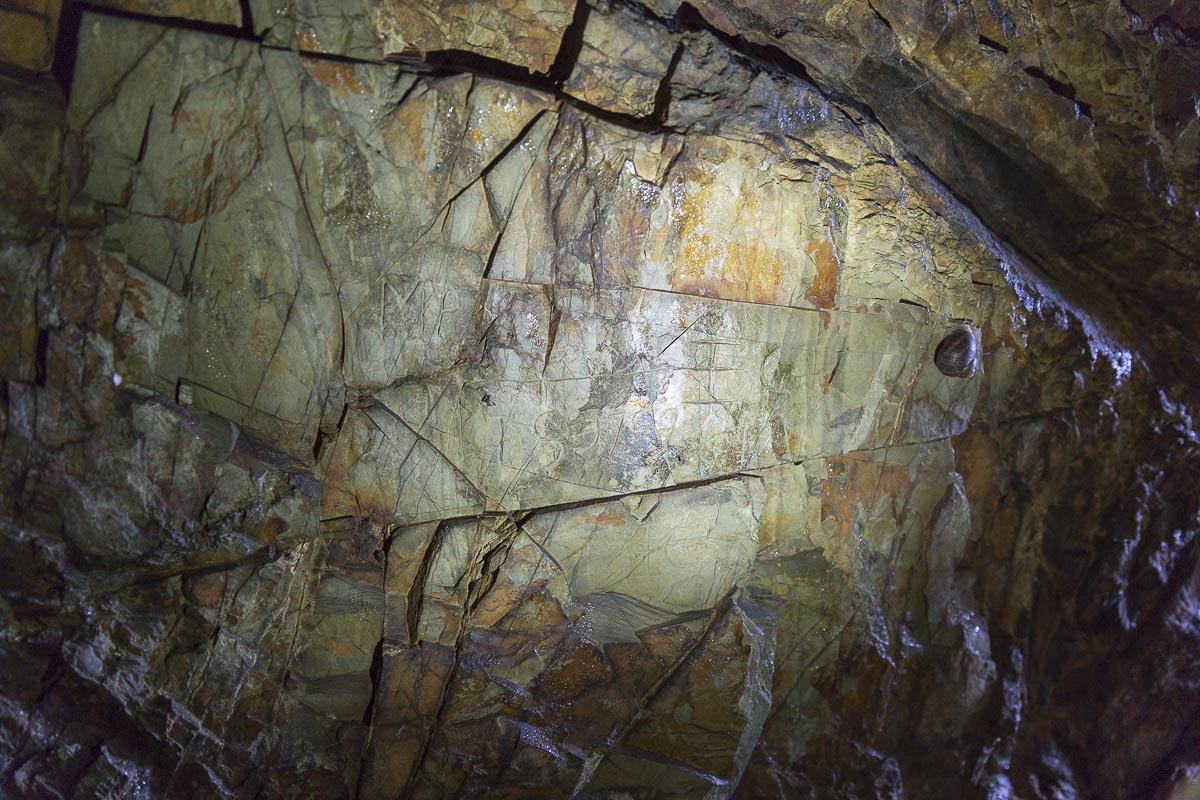 Lundy - Benson's Cave With Graffiti - September 15, 2016